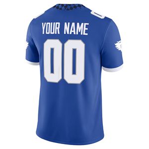 Kentucky Wildcats personalizado de talla grande transpirable de punto camiseta de fútbol azul personalizado con su nombre y número - Product Image 4