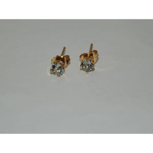 14K ตุ้มหูทอง18K สีโรสขาวและสีทองประดับมุกลายดาวทันสมัยสไตล์น่ารักสำหรับงานหมั้นงานแต่งงาน - Product Image 2