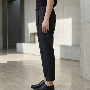 Pantalon de luxe pour homme en coton 100% de haute qualité, coupe ajustée, fermeture à cordon, respirant, imperméable, style streetwear - Product Image 3