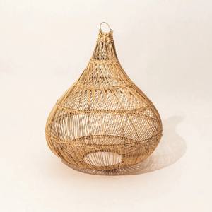 โคมไฟหวายสไตล์อุตสาหกรรมแบบย้อนยุคที่ทันสมัยพร้อมโป๊ะโบราณแบบโบราณทำด้วยมือในเวียดนามสำหรับตกแต่งบ้าน-ขายส่ง - Product Image 5