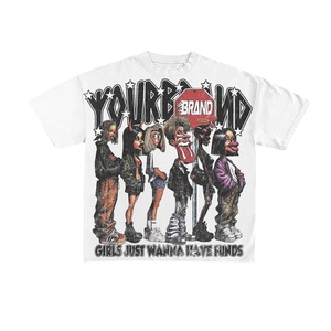 Vente en gros T-shirt surdimensionné de haute qualité DTG DTF pour hommes en coton épais avec impression personnalisée pour T-shirts pour hommes - Product Image 1