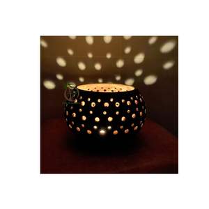 LÁMPARA DE CONCHA DE COCO DECORACIÓN LÁMPARA COLGANTE LUZ DE NOCHE TALLADA A MANO DE VIETNAM PRODUCTOS HECHOS A MANO LÁMPARAS DE CONCHA DE COCO ANIMAL - Product Image 1