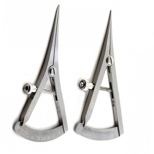 Instrumentos de medición de Castroviejo quirúrgico, calibrador de Vista ocular para izquierda y recta, 20mm, aprobado por la CE, hecho en Pakistán - Product Image 1
