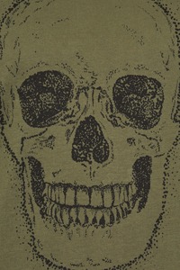 Colección de verano Casual 0-Neck Fit Green Skull Graphic Camisetas para hombre Calidad de exportación Color personalizado OEM/ODM Bangladesh OEM/ODM - Product Image 4