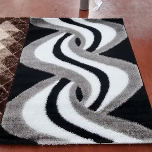 Alfombra peluda barata de color violeta, alfombra esponjosa de la mejor calidad, fabricante turco de Gaziantep, Tapis de poliéster, alfombra tappeto - Product Image 1