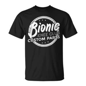 Camiseta Bionic Knee Club Custom Parts para Uso en Centros de Rehabilitación - Product Image 1