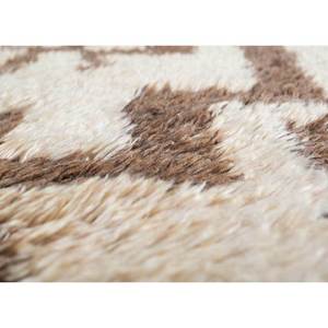 พรมขนสัตว์ลายเรขาคณิตสีเบจและสีน้ำตาล ขนาด 9x12 ฟุต สำหรับตกแต่งห้องนั่งเล่นและทางเดินสำหรับวัยรุ่น - Product Image 3