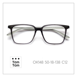 TamTam OK148 Navy-Sky Blue Titanium C6 TR90 Eyewear Excellent Classic Trendy Design for Eyeglass <b>Frames</b> Square Eco-Friendly - Product Image 4