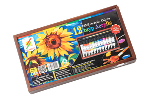 Wholesale 12ml Set of Non-Toxic Acrylic Paint 12 Color Customizable Colormate for <b>Painting</b> Canvas <b>Paper</b> Small Quantity Welcome - Product Image 2