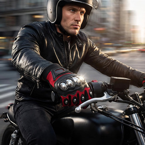 Full Finger Motorcycle Riding <b>Gloves</b> with <b>Touchscreen</b> Knuckle Protection Windproof Summer <b>Gloves</b> for Street Riding Size XL - Product Image 4