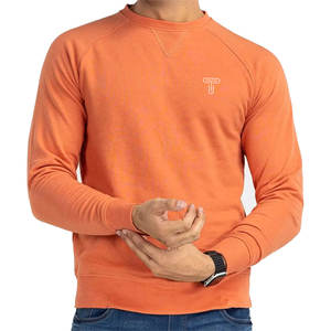 Haute qualité unisexe 500gsm polaire sweat coton épais mélangé chaud col rond pour l'hiver plaine teint broderie impression - Product Image 1