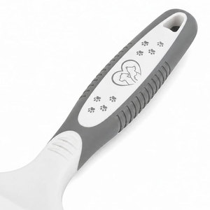 Pet Grooming Comb Stainless Steel Teeth Gray White Handle for <b>Dog</b> Cat Hair Care Reusable - Product Image 2