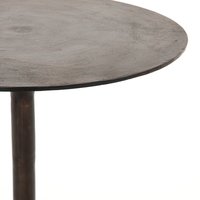 Table de bistro en métal au look royal avec dessus rond au design unique et finition bronze pour meubles de salon et de chambre à coucher