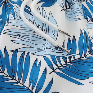 Pantalones cortos de playa ligeros y modernos para hombre con Cintura elástica de tela transpirable por sublimación y pantalones cortos con cordón para hombre - Product Image 5