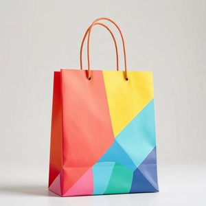 Bolsas de papel blanco ecológicas de lujo impresas a medida con impresión digital para accesorios de joyería y cosméticos - Product Image 1