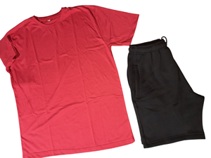 Verano transpirable ligero hombres de talla grande ropa de calle de moda Casual comodidad hombres camiseta pantalones cortos conjunto - Product Image 3