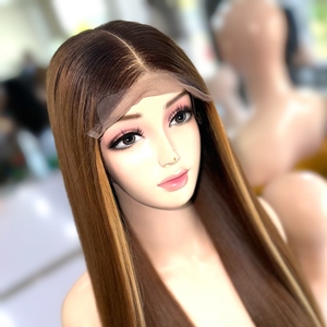Peluca de encaje frontal HD de cabello humano vietnamita precio al por mayor pelucas de un donante de color recto de hueso de buena calidad - Product Image 6