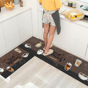 ชุดพรมครัวแบบสั่งทำทันสมัย ตกแต่งด้วยผ้ากำมะหยี่โพลีเอสเตอร์ พร้อมคริสตัลฟลีซ กันลื่น กันน้ำ ลายจุดแปลกใหม่ - Product Image 3