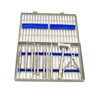 Ridge Augmentation Kit Ronguer Plier Osteotomes Chisel Implant Juego de instrumentos quirúrgicos con casete - Product Image 4