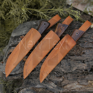 Couteau de chasse Full Tang de luxe personnalisable gaine en bois personnalisée en acier Damas pour le camping en plein air usage personnel OEM - Product Image 3