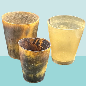 แก้วไวกิ้งฮอร์นสุดหรูพร้อมลาย KOI tankard ทำมือสำหรับเบียร์ไวน์และกาแฟ - Product Image 1