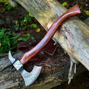 ขายส่งแฮนด์เมดคุณภาพระดับพรีเมียมมัลติฟังก์ชั่ขวานเหล็กดามัสกัส / ขายร้อนมาถึงล่าสุดขวานดามัสกัสสําหรับขาย - Product Image 6