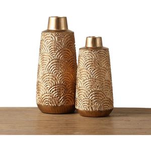 Jarrón de suelo de hierro chapado en oro, decoración atemporal, florero personalizable, jarrón elegante personalizado para el hogar y la Oficina - Product Image 4