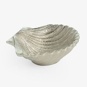 Handmade Aluminum Cove Bowl For Modern Home Decor And Dining <b>Table</b> Styling With Premium Nickle Finish - Product Image 6
