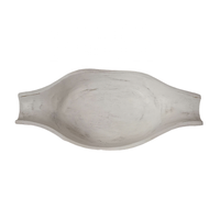 Support de bougie chauffe-plat en bois de manguier fait main, blanc antique, de haute qualité, forme unique, décoration intérieure, vente chaude