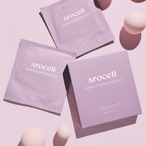 Arocell หน้ากากผ้าฝ้าย kbeauty ทำจากเกาหลี, แผ่นมาส์กหน้าสุดพลังพิเศษพร้อมคอลลาเจนและแร่ธาตุ - Product Image 2
