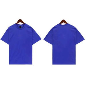 เสื้อยืดผู้ชายสีขาวบ็อกซี่เฮฟวีเวต200-220แกรม100% ผ้าฝ้ายปรับแต่งได้พิมพ์ดีทีจีสีทึบสำหรับฤดูร้อน - Product Image 2