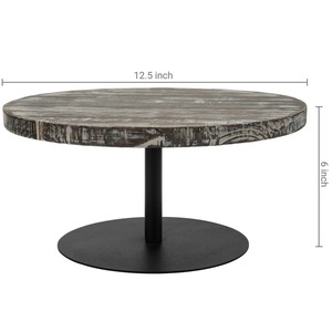 Soporte de madera y resina para pasteles, elegante soporte decorativo para postres para bodas, fiestas de cumpleaños y uso moderno en la cocina del hogar de la India - Product Image 3