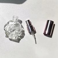 Atomiseur de parfum en verre rose rechargeable de 10 ml, flacon de parfum élégant pour voyage, vente en gros