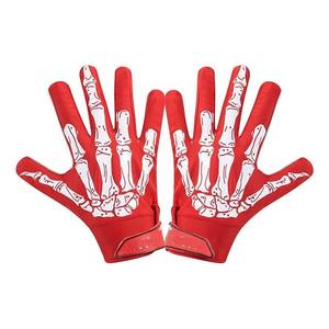 Gants de football américain en silicone 7v7 de qualité supérieure et très vendus, avec poignet réglable et surface de contact à haute friction - Product Image 5