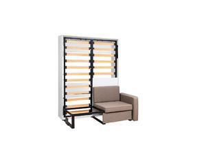 Cama Plegable Moderna Oculta que Ahorra Espacio, Tamaño Completo/King, de Madera de Abedul y Metal, con Sofá, Mecanismo de Hierro, Herrajes DS2530 DOSIN - Product Image 5