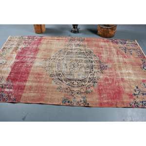 พรมสไตล์ตุรกีโบราณขนาด4.5x8ฟุตพรมปูพื้นขนสัตว์ผืนใหญ่สำหรับโถงทางเดินทรงสี่เหลี่ยมผืนผ้าใหม่! สำหรับห้องนอน - Product Image 3