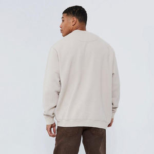 Sweat-shirt surdimensionné 100% coton de haute qualité pour hommes, col rond, manches longues, conception de poche sur mesure pour l'hiver - Product Image 3