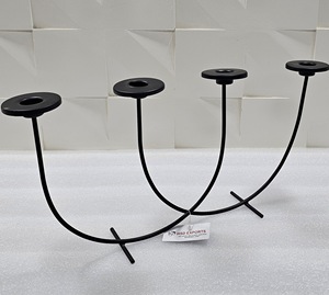 Nórdico moderno de lujo 4-Taper Metal ecológico hecho a mano candelabro soporte hogar boda eventos Navidad jardín Mesa decorativa - Product Image 4