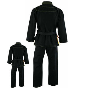 Vente en gros d'usine OEM de tissage de perles blanches Jiu Jitsu Gi brésilien Nouveau coton BJJ Gi Black Jiu Jitsu Gi Arts martiaux pour le Taekwondo - Product Image 2