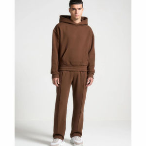 Ensemble de survêtement décontracté pour homme d'hiver, 100% coton polaire, séchage rapide, respirant, vêtements de sport lourds - Product Image 5