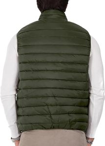 Casual Winter Puffer <b>Jacket</b> with Stand Collar and Zipper Closure <b>Canvas</b> Quilted <b>Jacket</b> OEM Service Available - Product Image 2