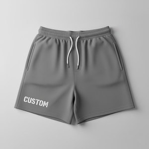 Pantalones Cortos Deportivos Casuales para Hombre con Logotipo Personalizado, Ligeros, de Satén Transpirable, Ajuste Cómodo para Entrenamiento y Gimnasio - Product Image 1