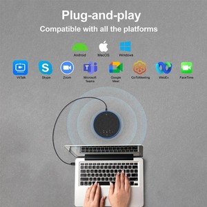 Système de vidéoconférence d'entreprise portable Interprétation simultanée Fonctions de traduction Haut-parleur filaire/sans fil pour - Product Image 6