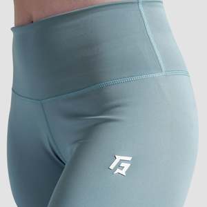 Leggings de course en tricot vert aqua - Product Image 6