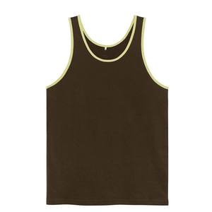Custom Wholesale Jersey <b>Tank</b> <b>Tops</b> Contrast Trim - Product Image 4