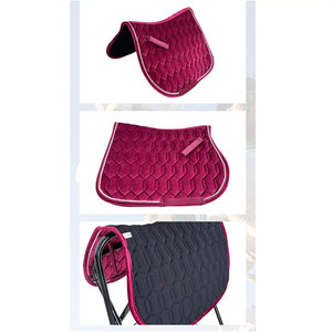 Tapis de selle de cheval de dressage occidental de haute qualité en laine personnalisée en peau de mouton polycoton feutre de cuir Style de saut en coton vente en gros - Product Image 2