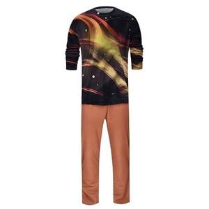 Chándal deportivo de algodón 100% para hombre superventas, conjunto de Sudadera con cuello redondo y pantalones de chándal ajustados de lana OEM - Product Image 2