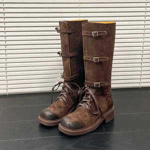 Bottines Western tendance pour femmes, en cuir, style cowboy, brodées, à bout pointu, élégantes, bottes habillées pour femmes - Product Image 1