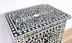 Meuble de rangement élégant en os incrusté, design vintage, fait main, pour la décoration intérieure, fourni directement par l'usine, à prix réduit - Product Image 3