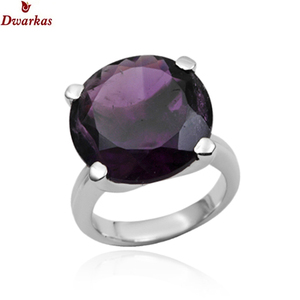 Meilleures ventes en gros fabricant sur mesure bague en argent sterling 925 avec améthyste et pierres précieuses CZ pour les fêtes, les anniversaires, les cadeaux de mariage - Product Image 4